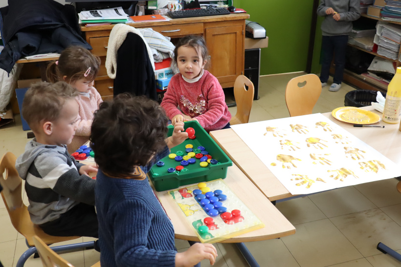 A l'école publique de Guitard au Puy-en-Velay.