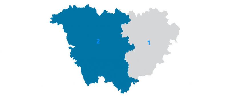 Les circonscriptions de la Haute-Loire pour les législatives.