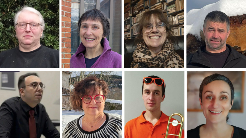 Camille Chapuis (en bas à gauche) et Laurence Ballandraux (en bas à droite).