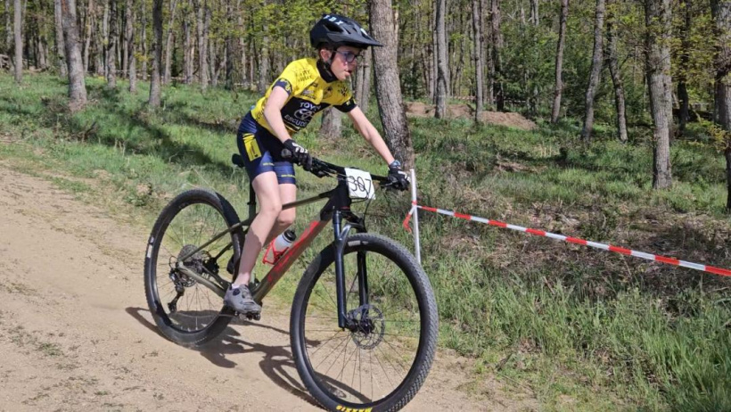 Lucas Giraud au Trophée Départemental du Jeune Vététiste de Champdieu (42)