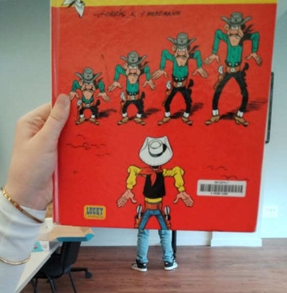 Lucky Luke prend forme face aux daltons