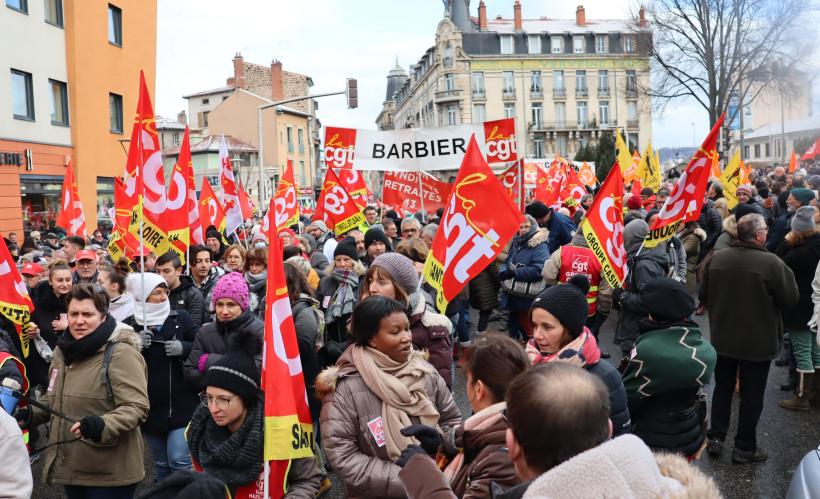 Au départ de la place Cadelade au Puy-en-Velay.