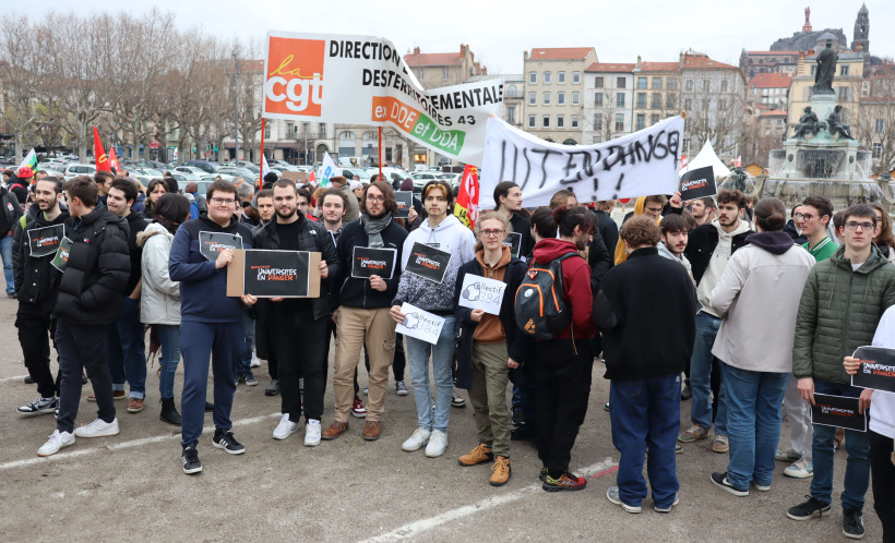Quelques-uns des 600 élèves de l'IUT du Puy-en-Velay. 