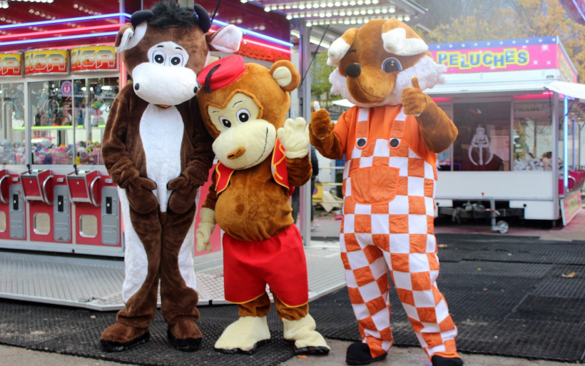 Les mascottes à la vogue du Puy-en-Velay