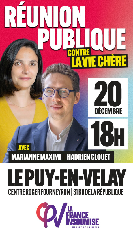 Deux députés interviendront à la tribune. 