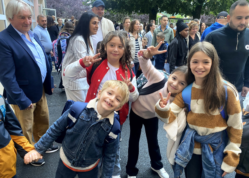 Les enfants de la République à Brives, à fond pour cette nouvelle rentrée scolaire. 