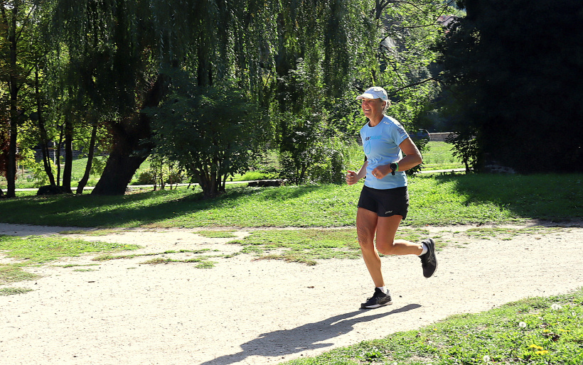 Plus que dix minutes de course pour terminer son marathon au Puy, 107ème sur 200.