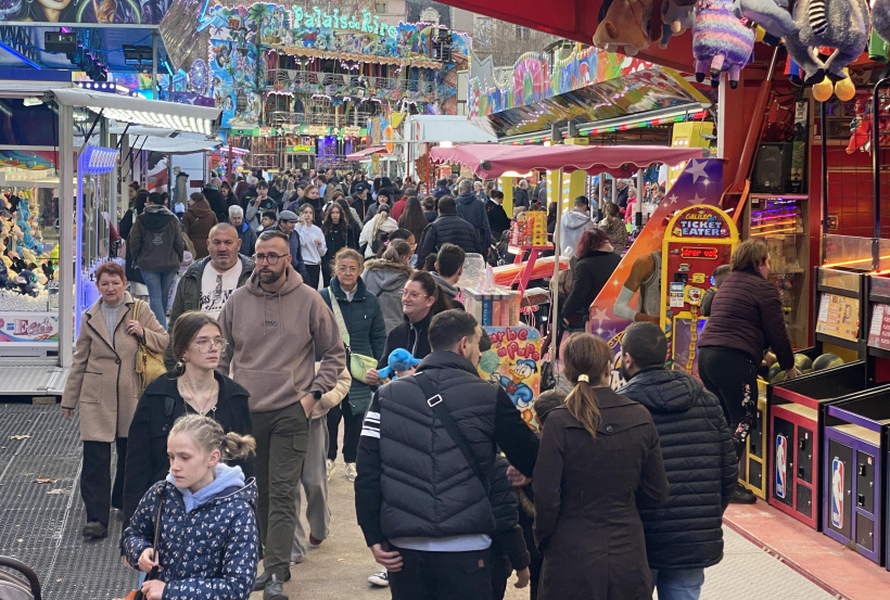 Certaines allées étaient saturées de monde. 