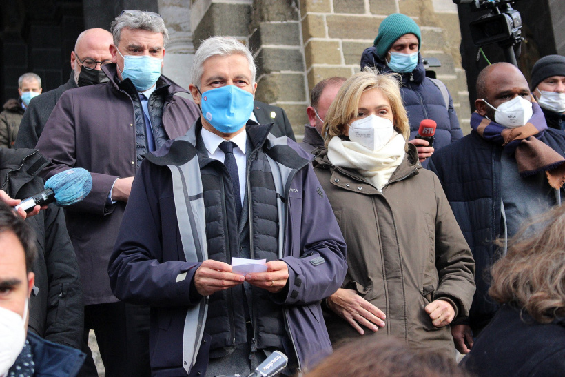 Valérie Pécresse et Laurent Wauquiez au Puy-en-Velay.