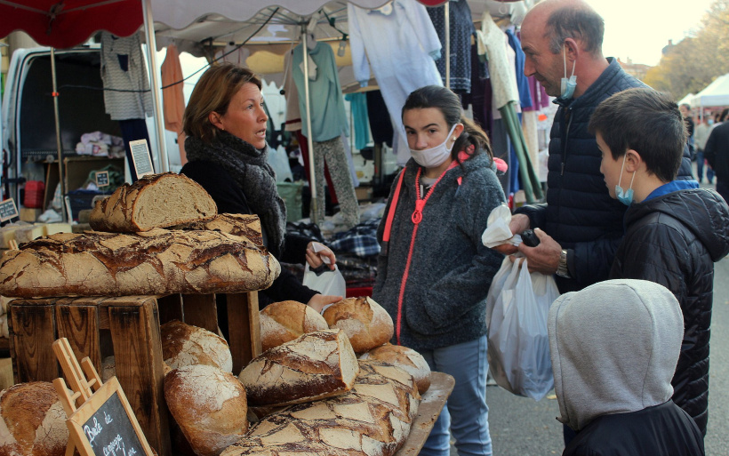 Le stand du capitolien Pierre Bec propose des pains d'exception.