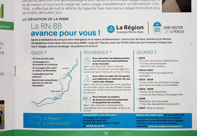 Dans le bulletin municipal du village du Pertuis. 