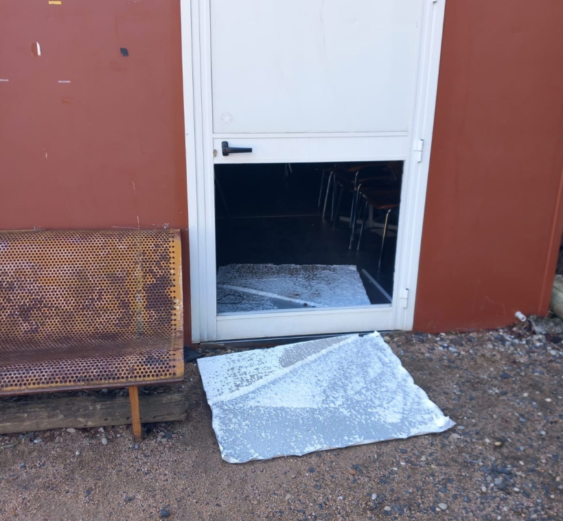 Ce qu'ont découvert les adhérents du club à leur arrivée ce matin