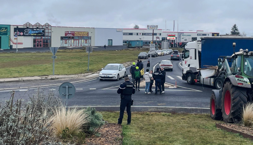 La gendarmerie étaient présent sur place