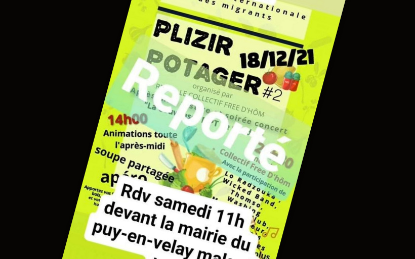 Le festival Plizir Potager est annulé