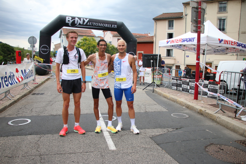 Les trois vainqueurs de la course