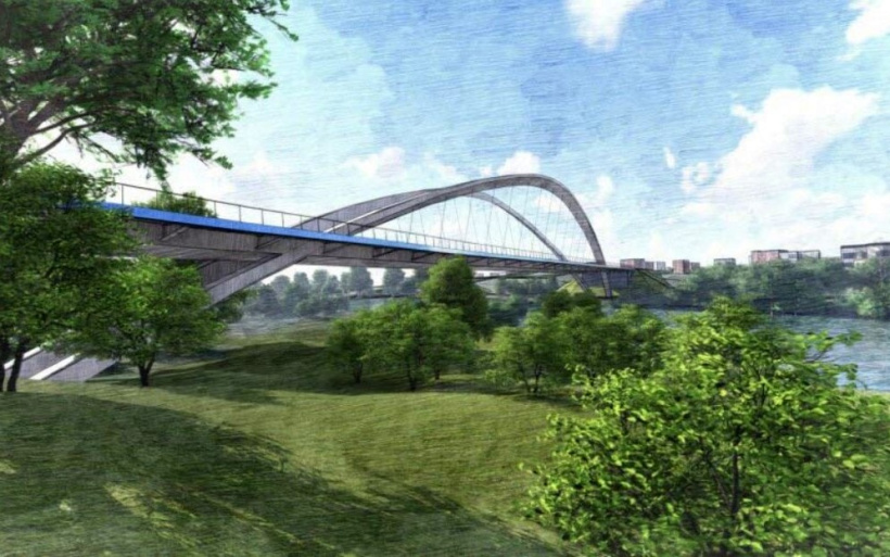 Le futur pont de Bas-en-Basset.