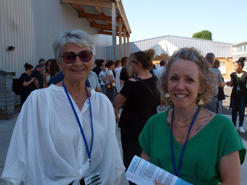 Laurence Perrazi, présidente d'Emmaüs Environnement et Solène Jarreau, directrice.
