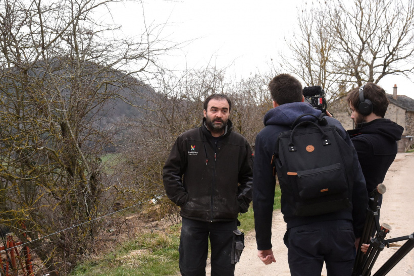 Romain Roudon, agriculteur à Rouchas, a décidé de s'installer ailleurs.