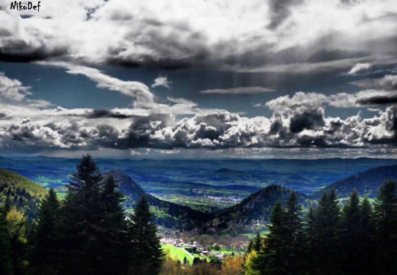 Le mariage des nuages et des montagnes de Queyrières.