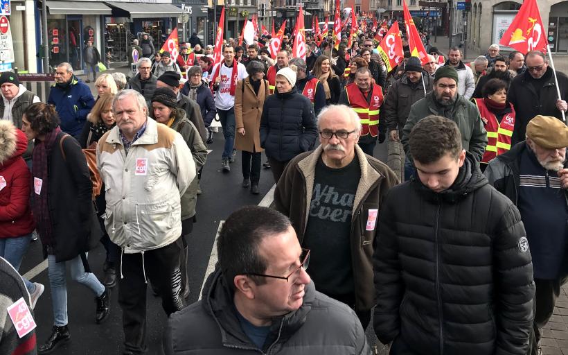 La mobilisation en janvier 2020 pour défendre les retraites.