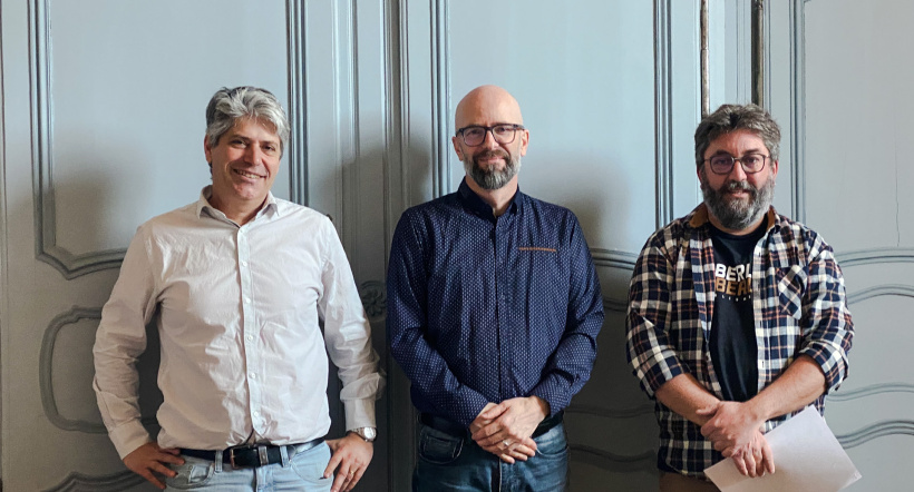 Steve Collin, Patrick Meynadier et Jean-Baptiste Faure présentent l'événement