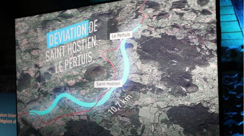 La déviation St-Hostien/Le Pertuis... intense sujet de débats et d'opinions diverses.