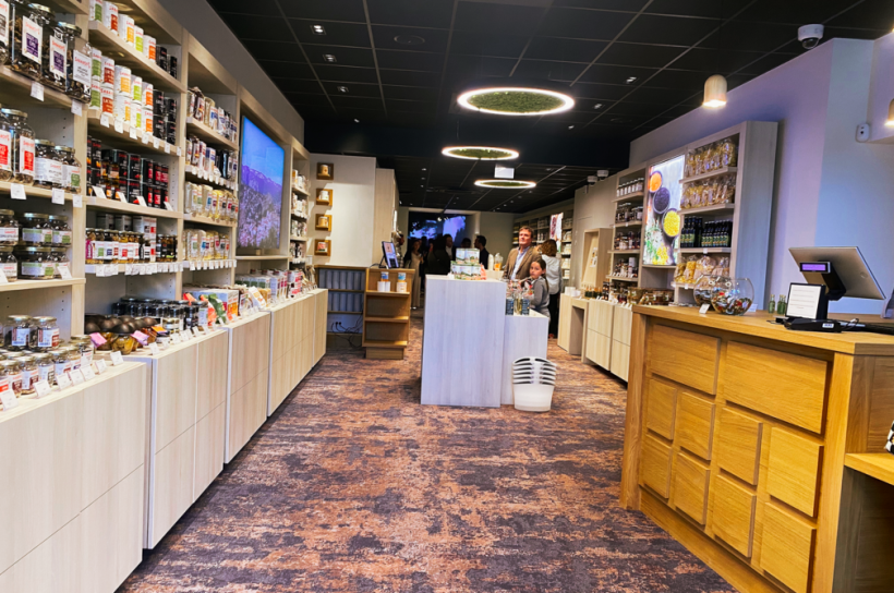 L'entrée de la boutique