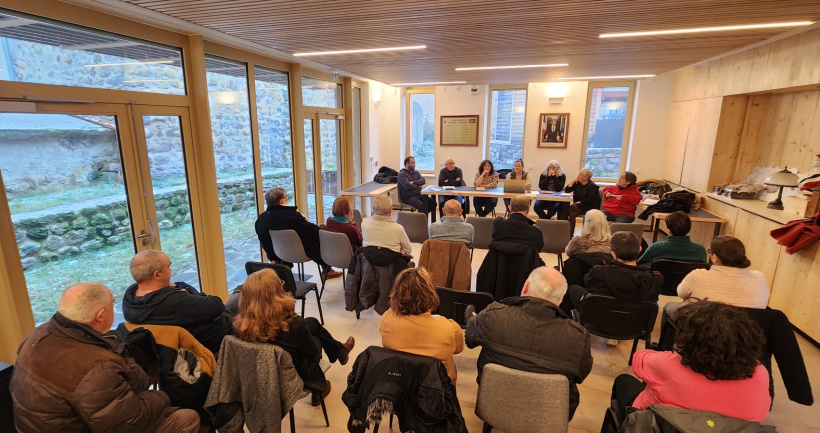 "Sanssac Dynamique" lors d'une réunion en mairie, le 28 janvier 2026. 