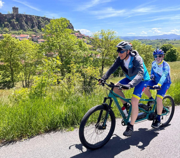 Cyliste du défi la Sap'Auvergne