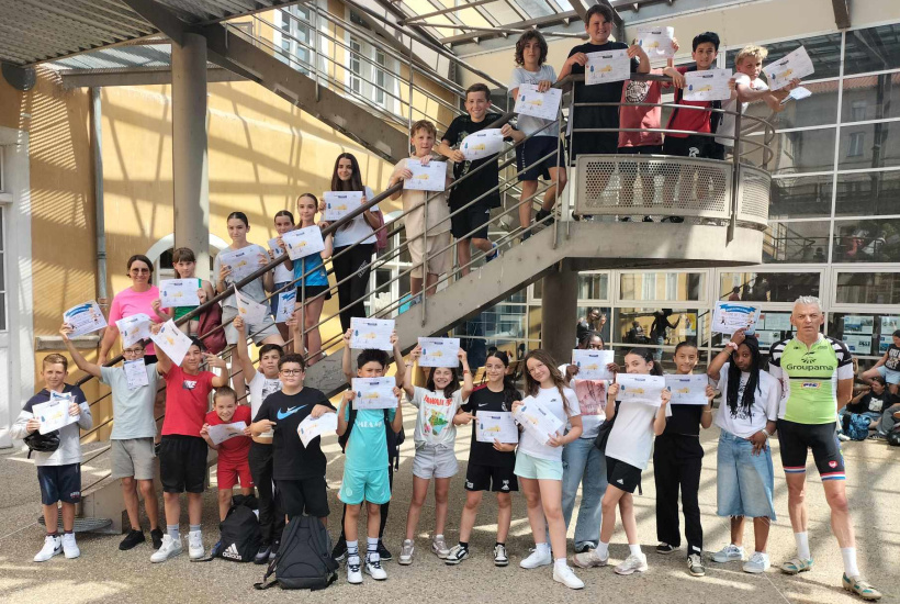 Les élèves diplômés du programme "Savoir Rouler"