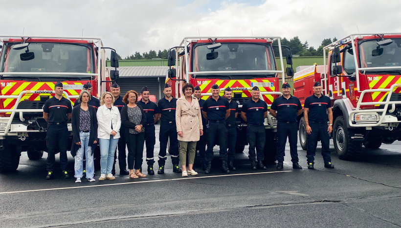 Les sapeurs-pompiers présentent les nouveaux véhicules