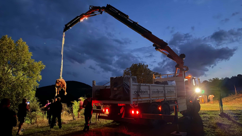 L'opération s'est prolongée jusqu'à la tombée de la nuit