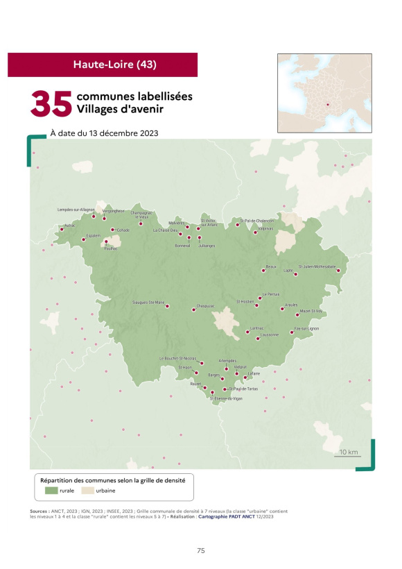 "Villages d’avenir" : 35 communes de Haute-Loire vont être aidées