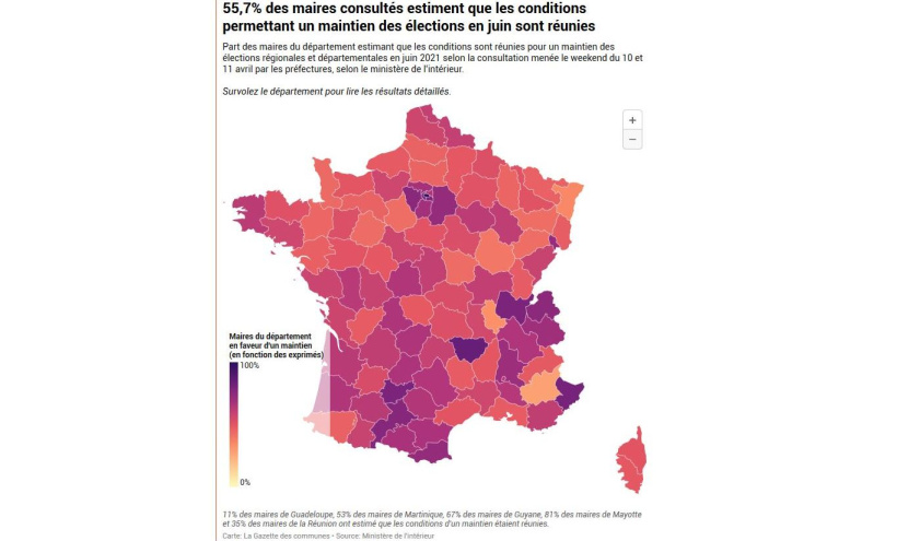 84,7% des maires de Haute-Loire veulent le maintien des scrutins en juin.