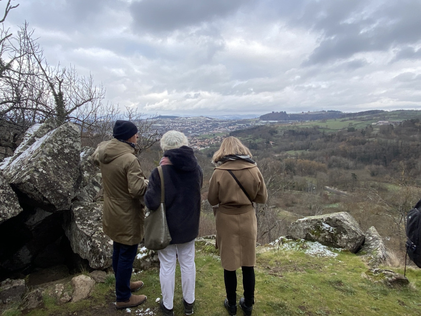 Une vue sur la vallée même si les temps était couvert
