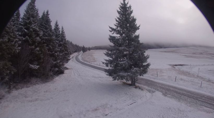 Capture d'écran de la webcam du Domaine nordique du Mézenc