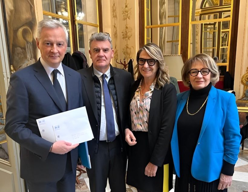 Isabelle Valentin et Jean-Pierre Vigier et Bruno Le Maire, Ministre de l'Économie