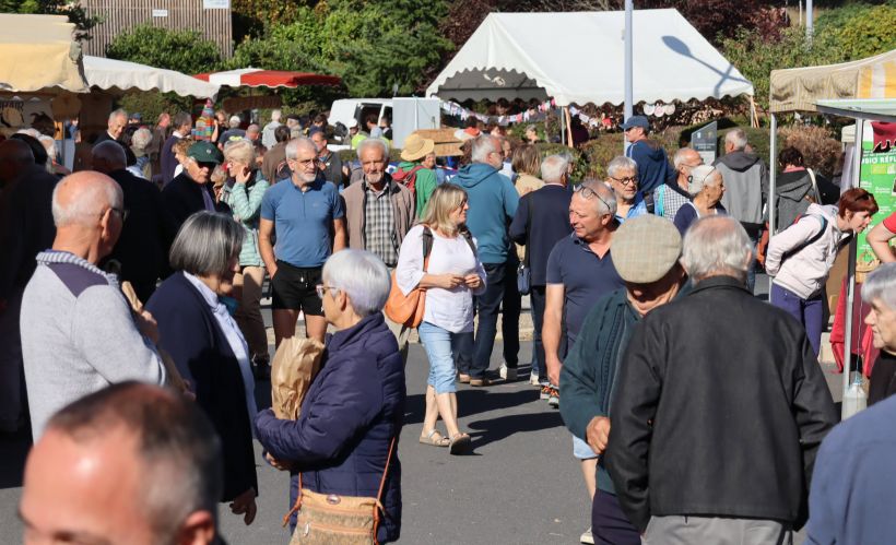 Beaucoup de monde à la 23ème édition de la Fête du bio à Saint-Germain-Laprade.