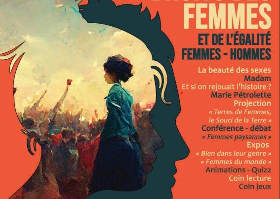 L'affiche du programme à la MPT de Chadrac en ce 8 mars 2023.