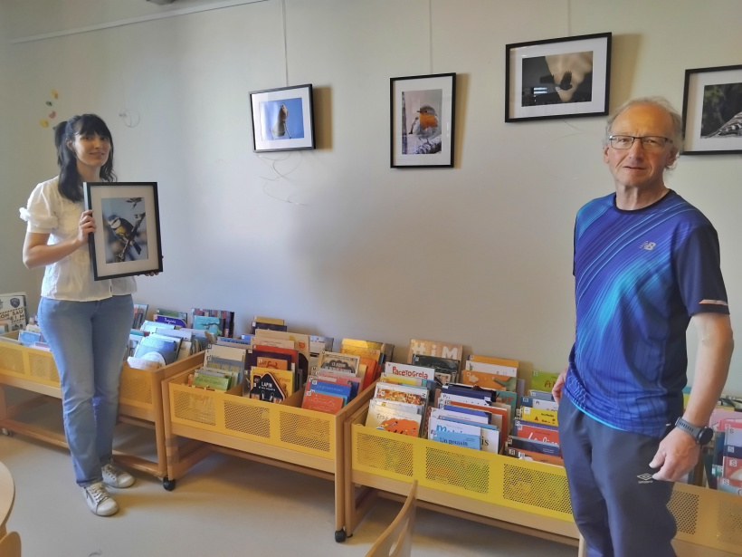 Bernard Pouderoux et Sophie Jamon, bibliothécaire