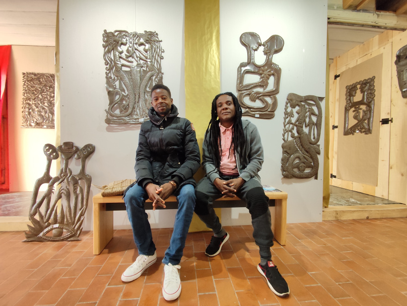 Eneld Charles (à gauche) et Jean-Eddy Remy