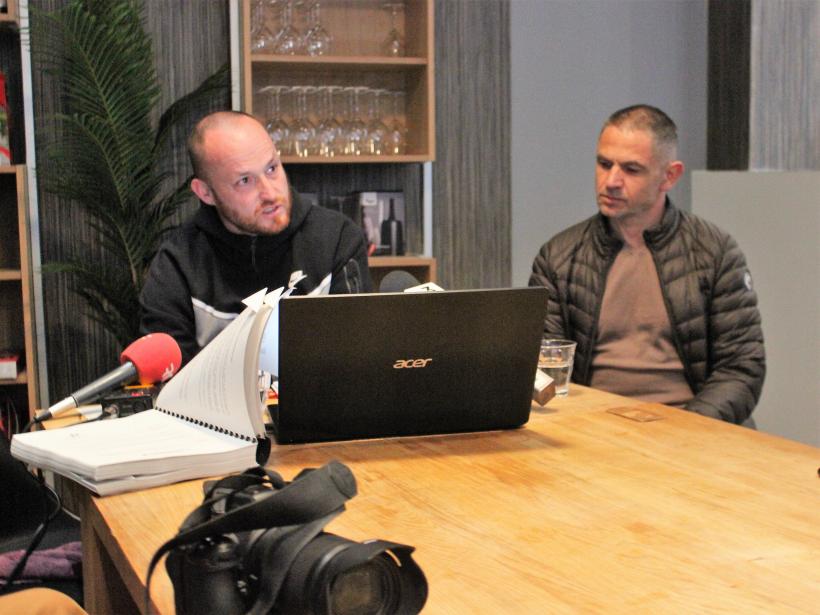Conférence de presse de Guillaume Fourcade et Frédéric Bayer