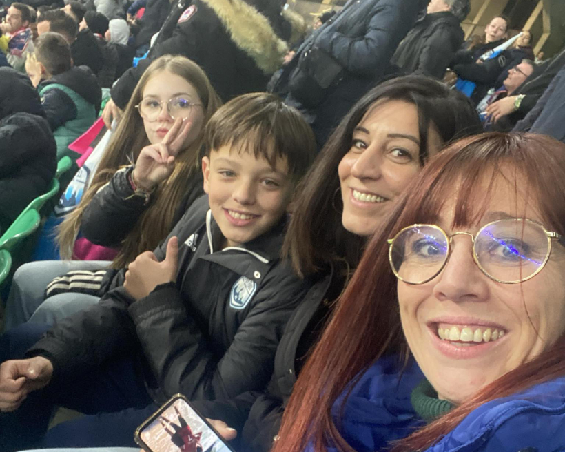 Les supporters  du match Le Puy Foot - Stade Rennais au stade Geoffroy-Guichard