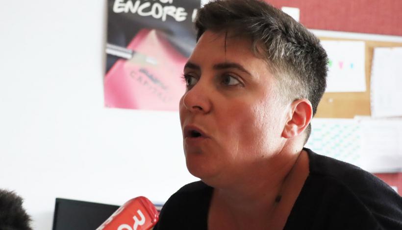 Amandine Rabeyrin, porte voix du syndicat CGT Hospitalier du CHER.