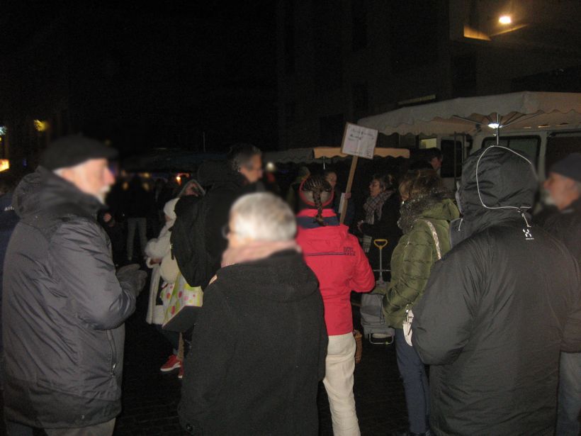Manifestation à Brioude contre la loi Immigration