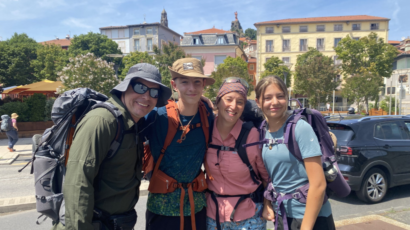 Mathieu, Olivier, Cathy et Coralie du Québec