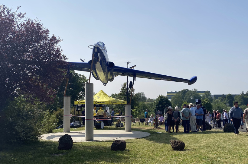 Le Fouga Magister comme en plein vol