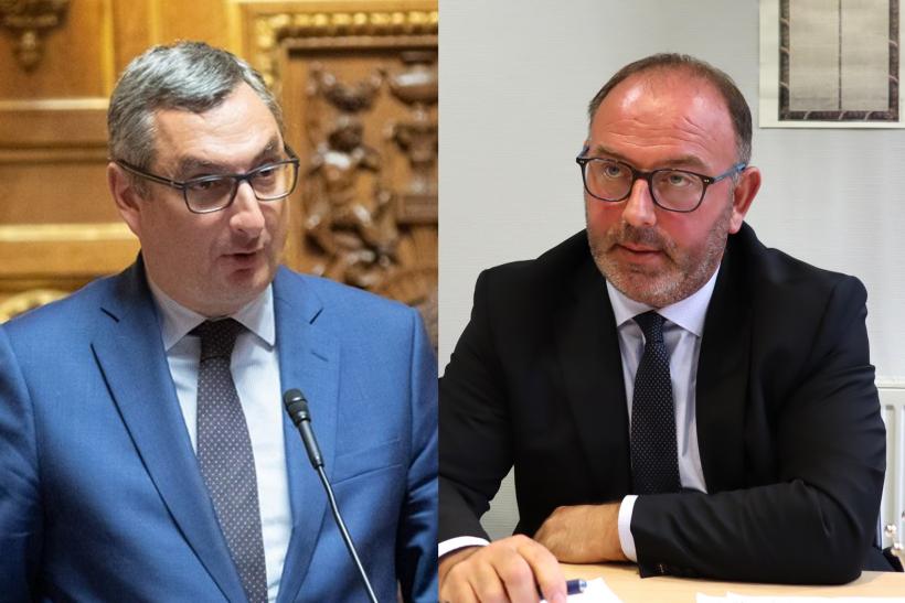 Les deux sénateurs de la Haute-Loire, Olivier Cigolotti et Laurent Duplomb.